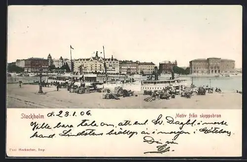 AK Stockholm, Motiv fran skeppsbron