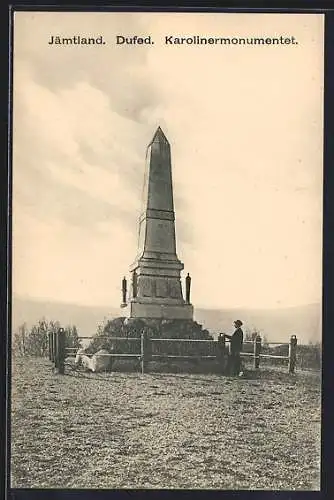 AK Dufed /Jämtland, Karolinermonumentet