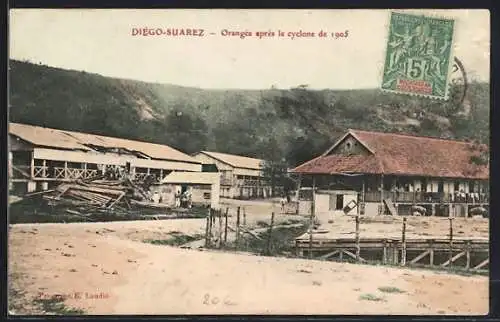 AK Diégo-Suarez, Orangea après le cyclone de 1905