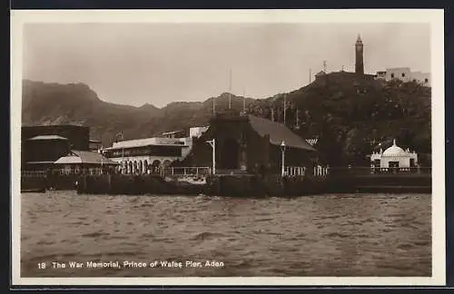 AK Aden, The War Memorial, Princes of Wales Pier