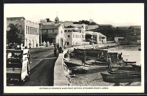 AK Aden, Catholic Church and Post Office, Steamer Point