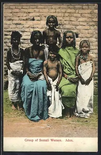 AK Aden, Group of Somali Women, Gruppe afrikanischer Frauen