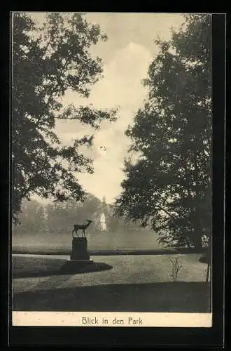 AK München, Bayrische Gewerbeschau 1912, Blick in den Park, Ganzsache Bayern 5 Pfennig