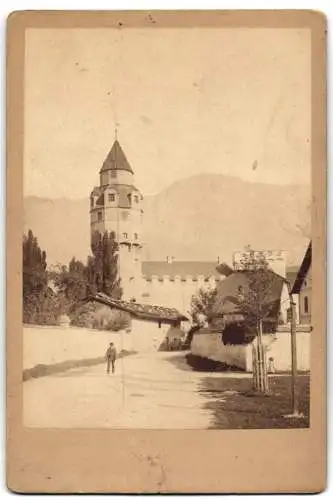 Fotografie Otto Schuricht, Hall, Ansicht Hall in Tirol, Partie am Münzerturm