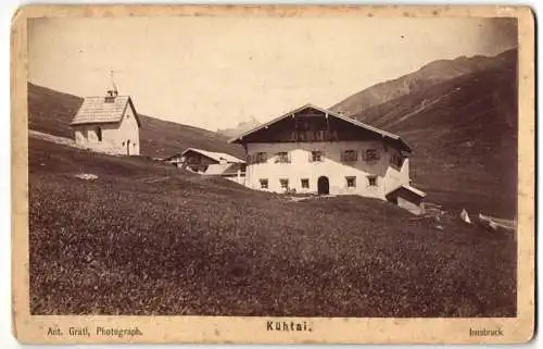 Fotografie Ant. Gratl, Innsbruck, Ansicht Kühtai, Blick nach dem Jagdschloss mit Kapelle