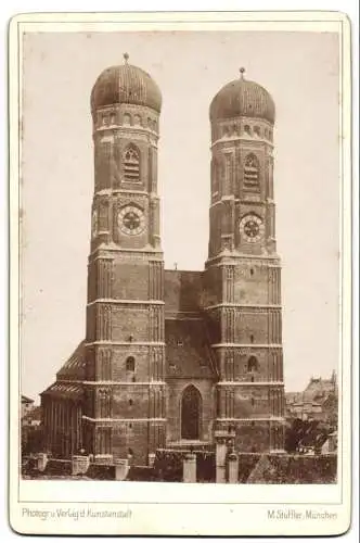 Fotografie M. Stuffler, München, Ansicht München, Blick auf die Frauenkirche, 1898