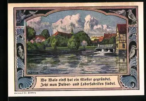 Notgeld Walsrode, 1922, 1 Mark, Erholungsheim und Klosteransicht