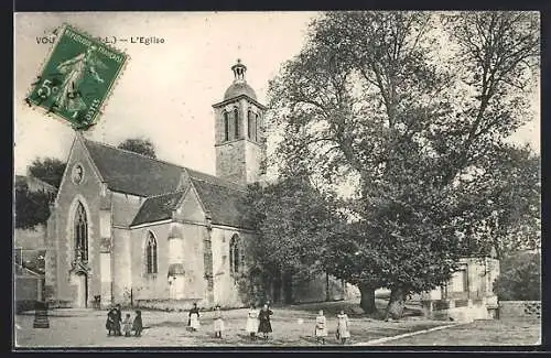 AK Vouvray /I.-et-L., L`Eglise