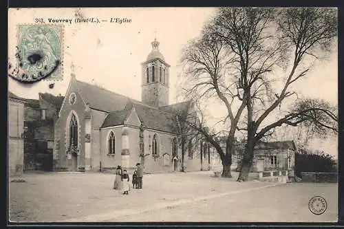 AK Vouvray /I.-et-L., L`Eglise