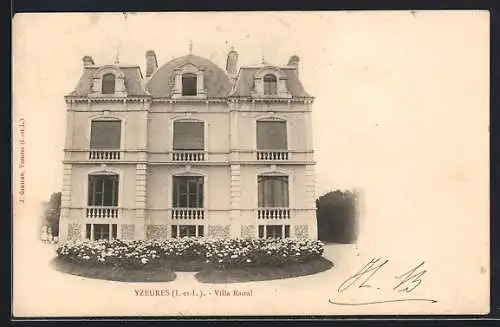 AK Yzeures /I.-et-L., Villa Raoul