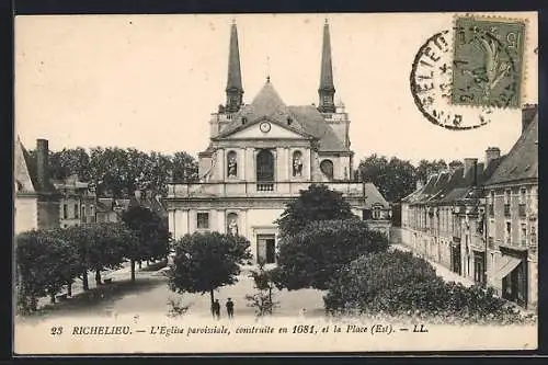 AK Richelieu, L`Eglise paroissiale et la Place