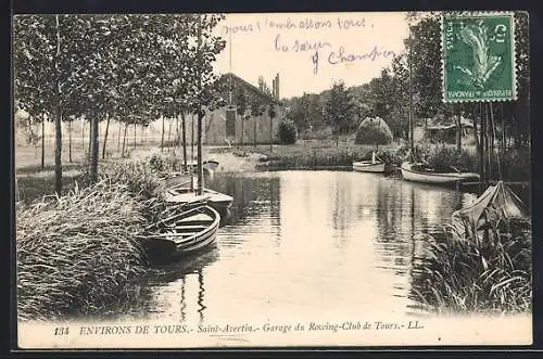 AK Saint-Avertin /Tours, Garage du Rowing-Club de Tours