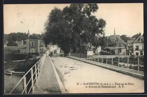 AK St-Avertin, Pont sur le Cher et Avenue de Rochepinard