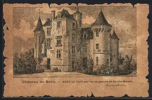 Künstler-AK Brou /I.-et-L., Le Château