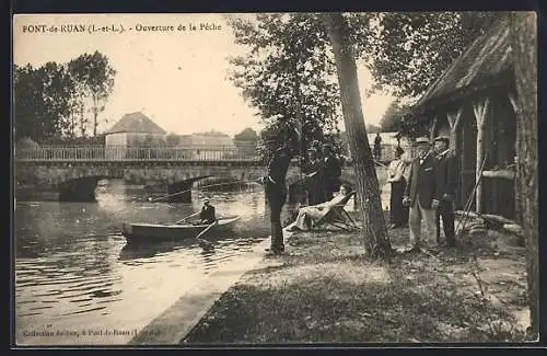 AK Pont-de-Ruan /I.-et-L., Ouverture de la Pêche