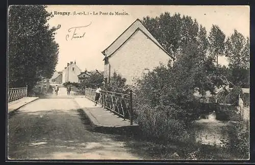 AK Reugny /I.-et-L., Le Pont du Moulin