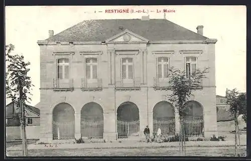 AK Restigné /I.-et-L., La Mairie