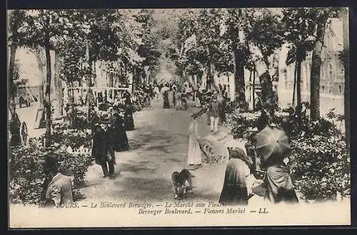 AK Tours, Le Boulevard Béranger, Le arché aux Fleurs