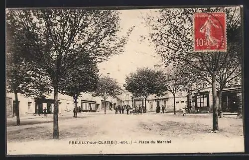 AK Preuilly-sur-Claise, Place du Marché