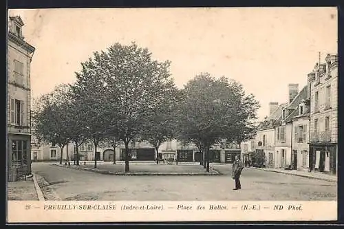 AK Preuilly-sur-Claise, Place des Halles