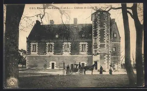 AK Plessis-les-Tours, Château de Louis XI., Facade Ouest