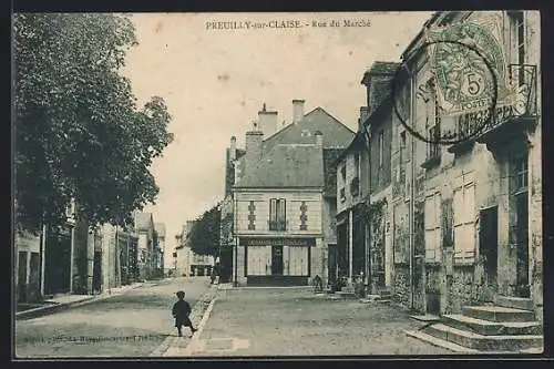 AK Preuilly-sur-Claise, Rue du Marché