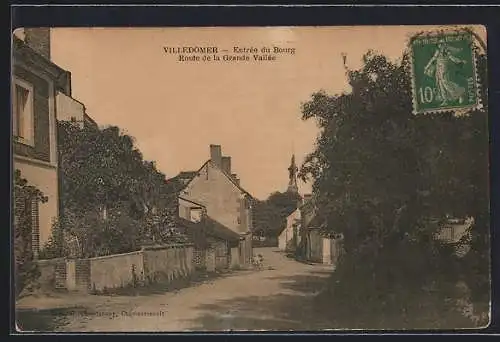 AK Villedomer, Entrée du Bourg Route de la Grande Vallée