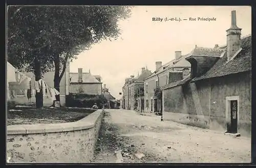 AK Rilly /I.-et-L., Rue Principale