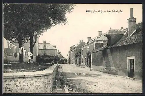 AK Rilly /I.-et-L., Rue Principale