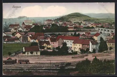 AK Beraun / Beroun, Ortsansicht aus der Vogelschau