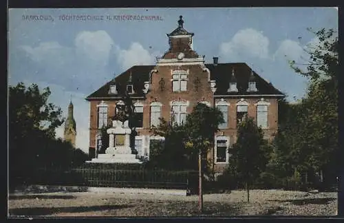 AK Saarlouis, Töchterschule und Kriegerdenkmal