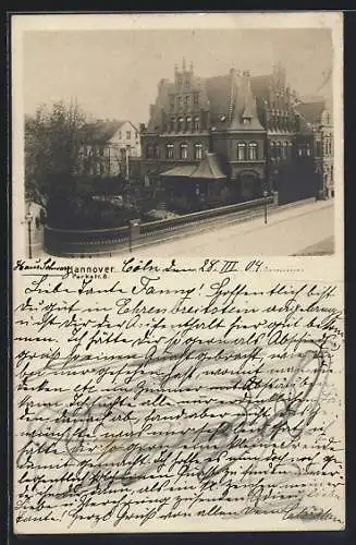Foto-AK Hannover, Gebäudeansicht in der Parkstrasse 8