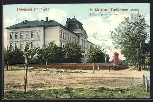 AK Pápá, M. Kir. allami Tanitokepzö intezet
