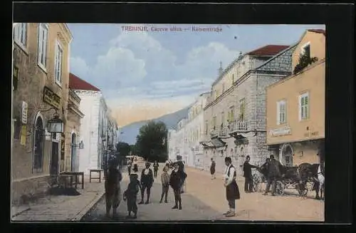 AK Trebinje, Gasthaus in der Kaiserstrasse