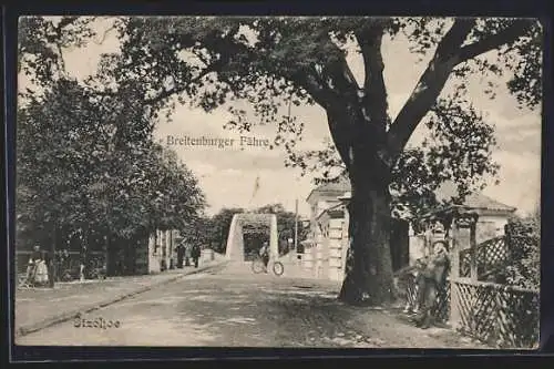 AK Itzehoe, Strassenpartie an der Breitenburger Fähre