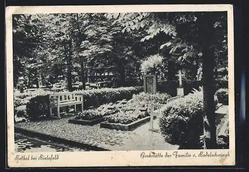 AK Bethel bei Bielefeld, Grabstätte der Familie v. Bodelschwingh