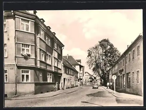 AK Ruhland /Senftenberg, Partie in der Dresdner Strasse