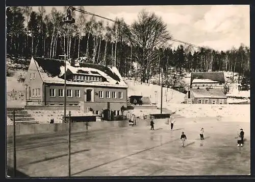 AK Jonsdorf, Eisstadion, erbaut im Nationalen Aufbauwerk