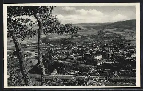AK Echternach, Panoramablick vom Berg aus
