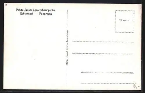 AK Echternach, Panoramablick vom Berg aus