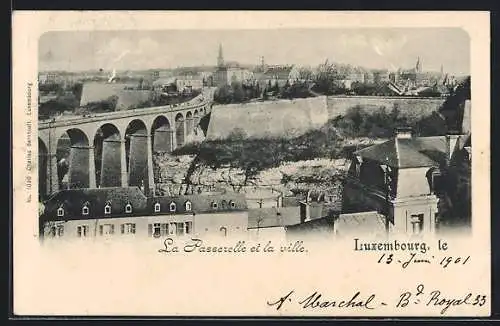 AK Luxembourg, La Passerelle et la Ville