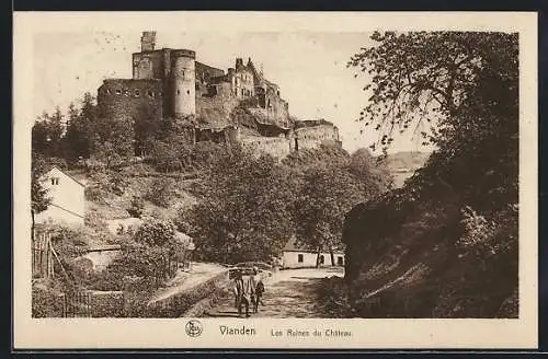 AK Vianden, Les Ruines du Chateau