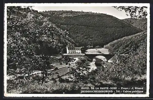 AK Heiderscheidergrund, Hotel de la Haute-Sure, Propr. J. Bissen