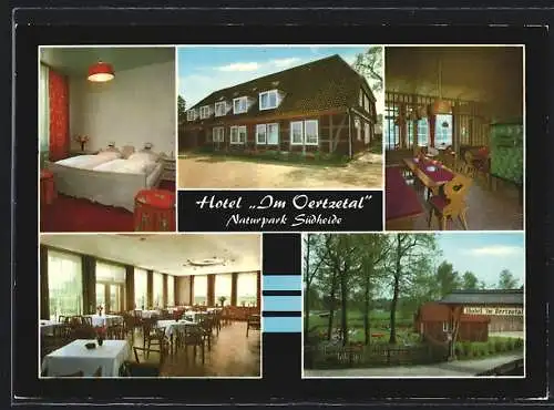 AK Oldendorf / Celle, Innen- und Aussenansicht vom Hotel Im Oertzetal