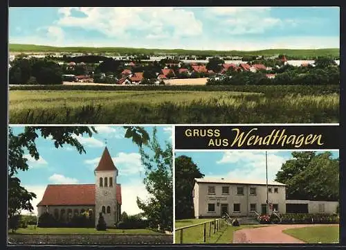 AK Wendthagen, Totalansicht, Kirche & Sportlerhaus