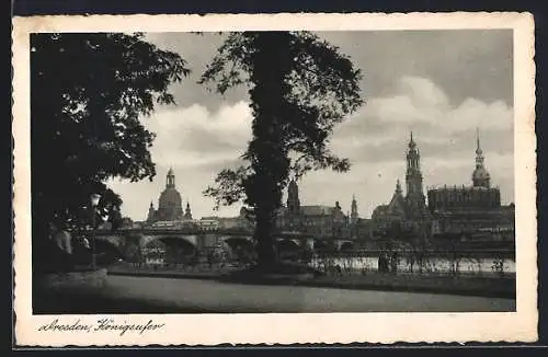 AK Dresden-Neustadt, Blick zum Königsufer