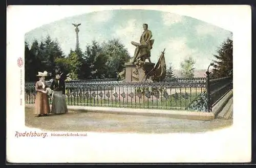 AK Rudelsburg, ds Bismarckdenkmal