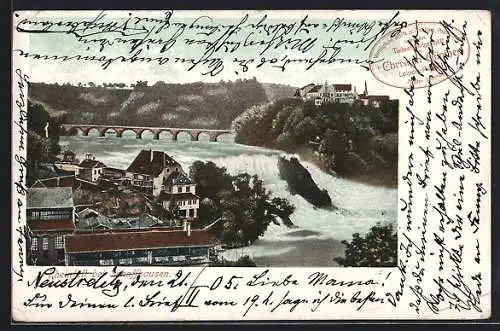 AK Schaffhausen, Blick auf den Rheinfall