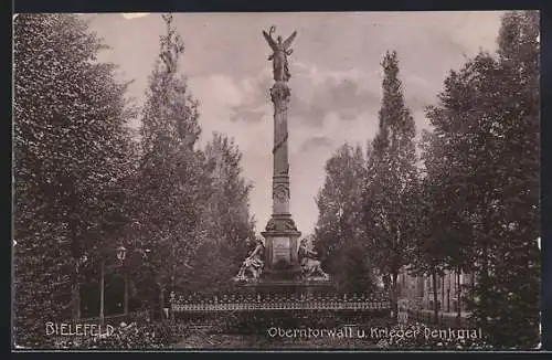 AK Bielefeld, Oberntorwall und Kriegerdenkmal