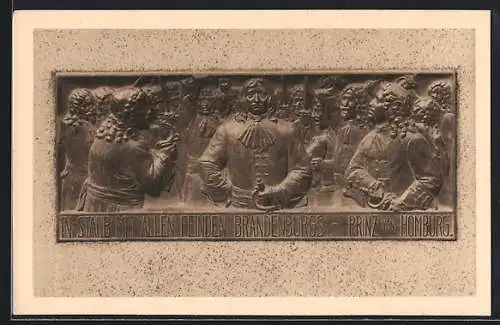 AK Frankfurt a. Oder, Relief am Kleist-Denkmal